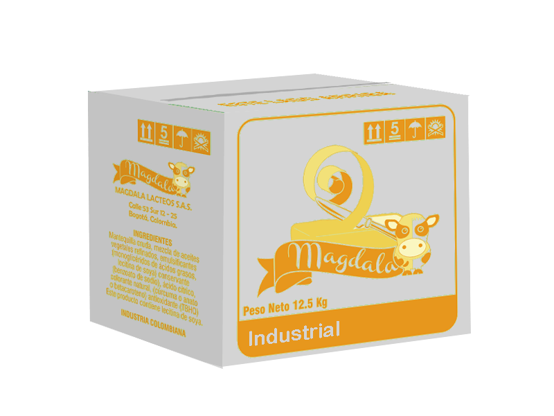 Caja de mantequilla Industrial 55% grasa