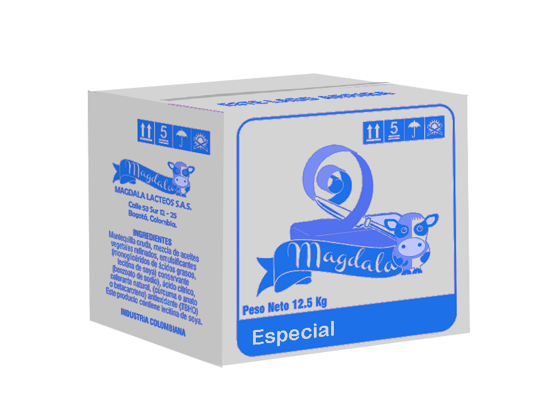 Caja de mantequilla Especial 75% grasa