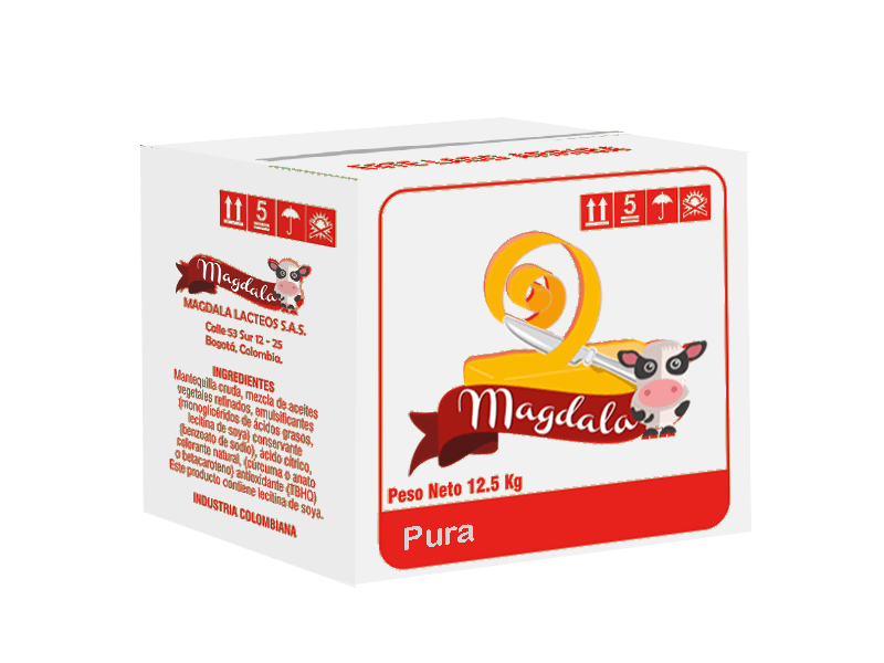 Caja de mantequilla Pura 90% grasa